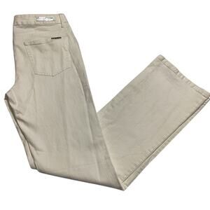 Michael Kors Women's Beige Straight Jeans Size 6 5-Pocket Design